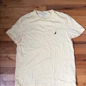Nautica Men's Soft Yellow Short Sleeve Tee